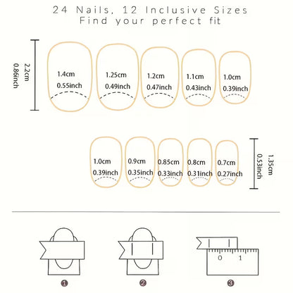 Press on Nails - 24 Fingers, 24 Toes