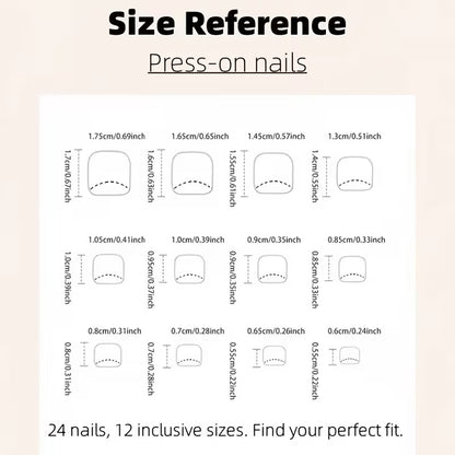 Press on Nails - 24 Fingers, 24 Toes
